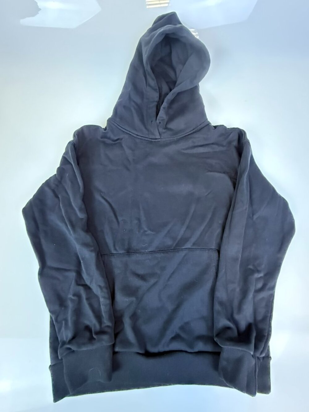 Balenciaga Black Back Embroidered Logo Terry Hoodie J4-21